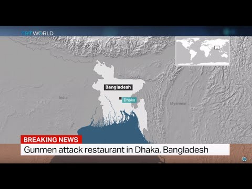 Gunmen attack restaurant in Dhaka, Bangladesh, Mazharul Islam reports