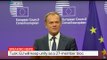 President of the European Council Donald Tusk talks after referendum in UK