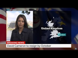 David Cameron to step down as UK PM, Asha Tanna reports