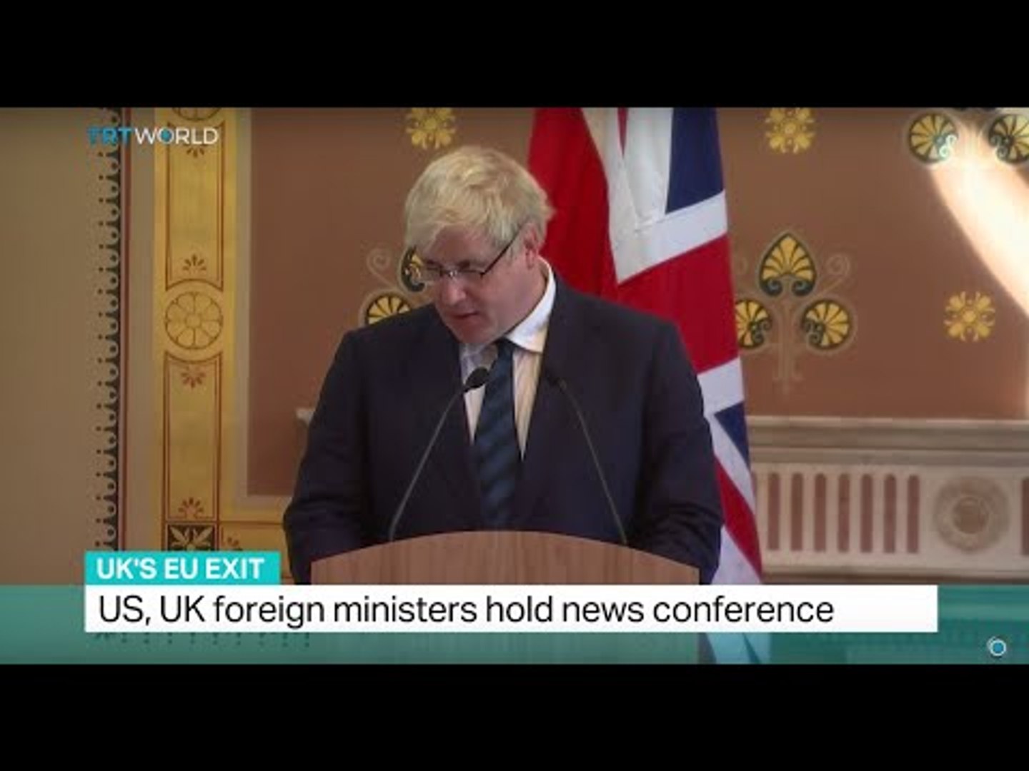 ⁣UK, UK foreign minister hold news conference