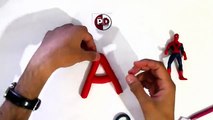 Letter A - Spiderman letter with sound and Alphabet Song