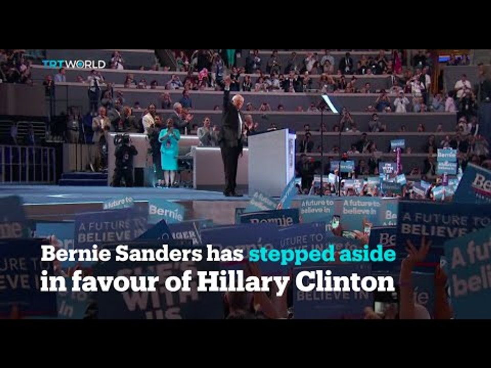Bernie Sanders has stepped aside in favour of Hillary Clinton