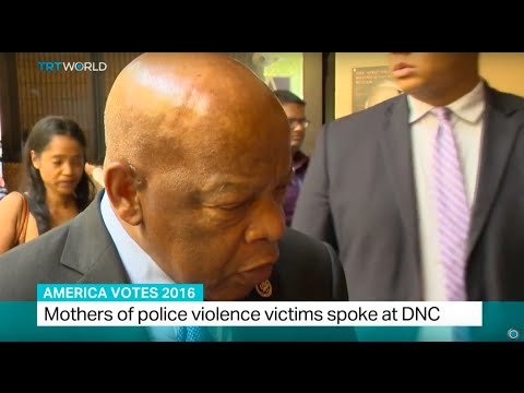 America Votes 2016: Interview with Georgia senator and civil rights leader John Lewis at the DNC
