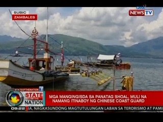 SONA: Mga mangingisda sa Panatag Shoal, muli na namang itinaboy ng Chinese Coast Guard