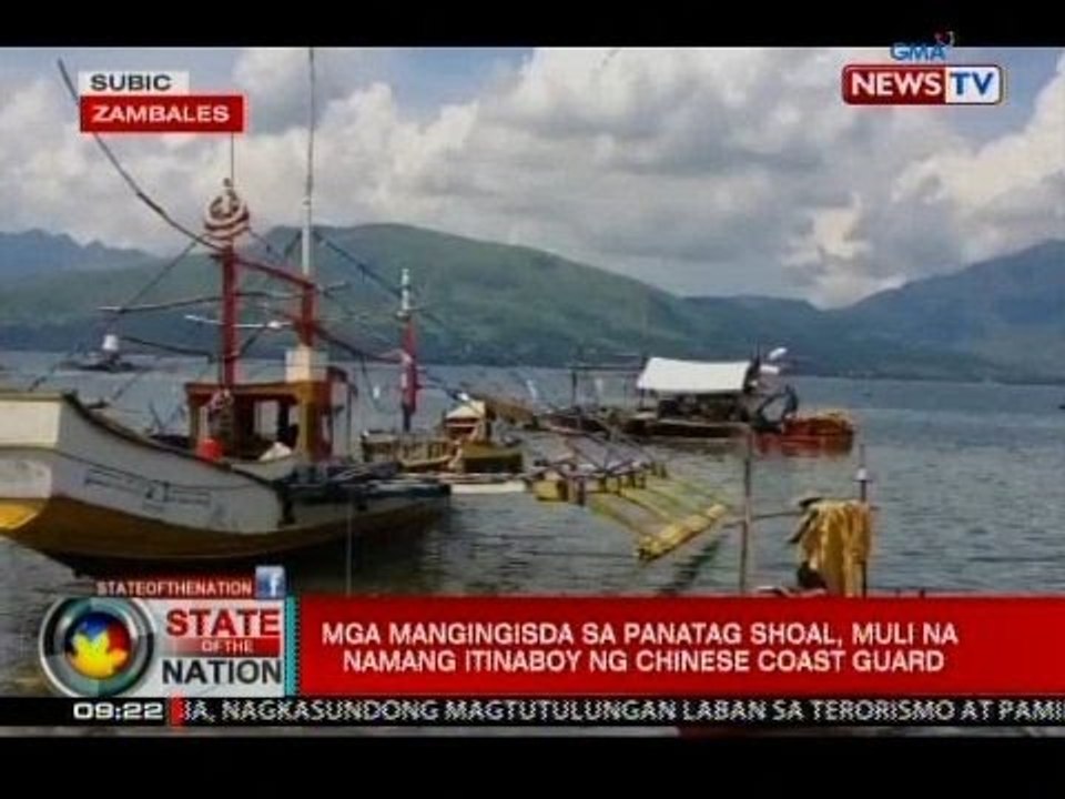 SONA: Mga mangingisda sa Panatag Shoal, muli na namang itinaboy ng Chinese Coast Guard