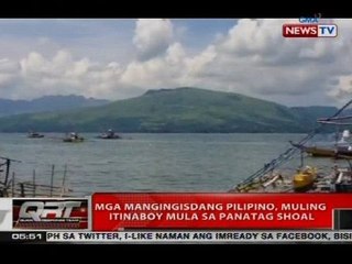 Mga mangingisdang Pilipino, muling itinaboy mula sa Panatag Shoal