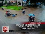24 Oras: Salpukan ng motorsiklo at tricycle, na-hulicam