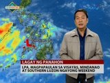 24 Oras: LPA, magpapaulan sa Visayas, Mindanao at Southern Luzon ngayong weekend