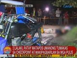 UB: 2 lalaki, patay matapos umanong tumakas sa checkpoint at makipagbarilan sa mga pulis sa QC