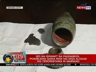 SONA: IEDd na ginamit sa pagsabog, posibleng gawa raw ng mga alagad ng teroristang si Marwan