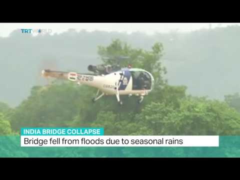 India Bridge Collapse: Monsoon rains wipe out major highway bridge, Suranjana Tewari reports