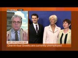 Money Talks: IMF Criticises IMF, interview with Leonidas Chrysanthopoulos and Craig Copetas