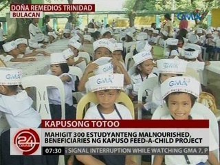 Mahigit 300 estudyanteng malnourished, beneficiaries ng Kapuso Feed-A-Child project