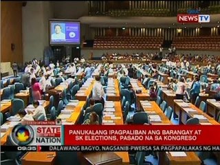 SONA: Panukalang ipagpaliban ang barangay at SK elections, pasado na sa Kongreso