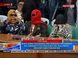 Ikatlong pagdinig ng Senado kaugnay sa umano'y extrajudicial killings, inaantabayanan na