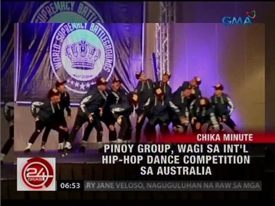 24 Oras: Pinoy group, wagi sa int'l hip-hop dance competition sa Australia