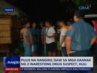 Saksi: Pulis na nangikil daw sa mga kaanak ng 2 inarestong drug suspect, huli