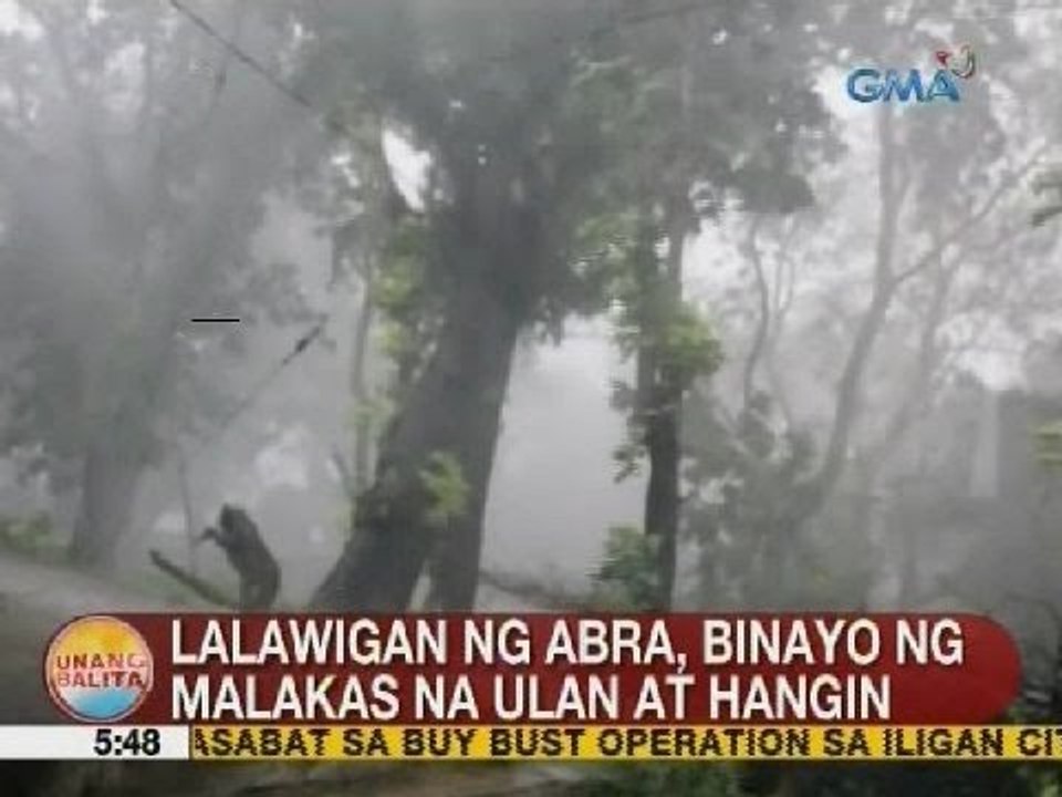 UB: Lalawigan ng Abra, binayo ng malakas na ulan at hangin