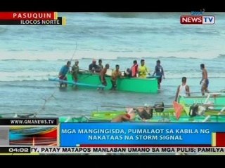 BP: Mga mangingisda, pumalaot sa kabila ng nakataas na storm signal