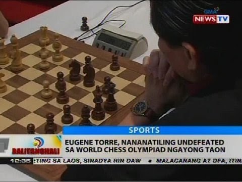 Eugene Torre, nananatiling undefeated sa World Chess Olympiad ngayong taon