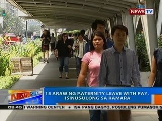 NTG: 15 araw ng paternity leave with pay, isinusulong sa Kamara