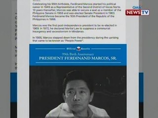BT: FB post ng Official Gazette kaugnay sa birth anniversary ni Marcos, umani ng batikos