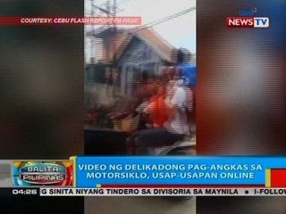BP: Video ng delikadong pag-angkas sa motorsiklo, usap-usapan online