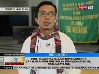 Asbari: Pagtalakay ni Pres. Duterte sa Asean Summit tungkol sa Bud Dajo Massacre, nararapat lang
