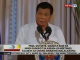 Pres. Duterte, sinadya raw na hindi sumipot sa ASEAN-US meetings