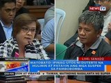 Pagdinig ng Senado kaugnay sa umano'y extrajudicial killings sa bansa