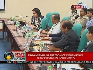 SONA: Pag-amyenda sa Freedom of Information, isinusulong ng ilang grupo
