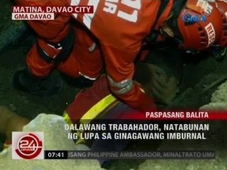 24 Oras: 2 trabahador, natabunan ng luba sa ginagawang imburnal