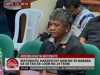 24 Oras: Matobato, nakapatay raw ng 'di bababa sa 50 tao sa loob ng 24 taon