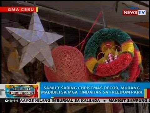 Samu't saring Christmas decors, murang mabibili sa mga tindahan sa freedom park