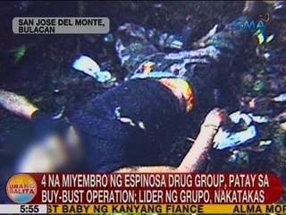 UB: 4 na miyembro ng Espinosa Drug Group, patay sa buy-bust operation sa Bulacan