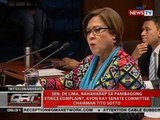 Sen. De Lima, nahaharap sa panibagong ethics complaint, ayon kay Senate Committee Chairman Sotto