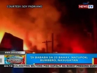 BP: 'Di bababa sa 25 bahay, natupok; bumbero, nasugatan