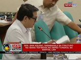 Sen. Bam Aquino, nababahala sa itinuturo ng isang textbook ng deped tungkol sa Martial Law