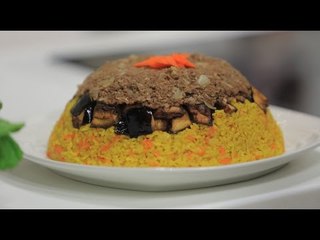 مقلوبة باللحمة المفرومة | نجلاء الشرشابي