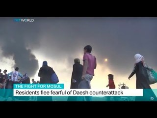 The Fight For Mosul: Residents flee fearful of Daesh counterattack