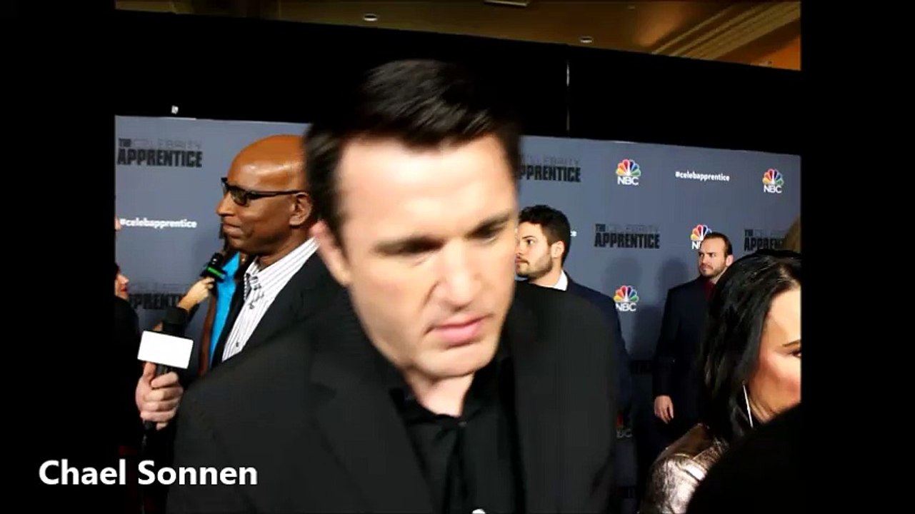 Chael Sonnen of The New Celebrity Apprentice with Arnold Schwarzenegger