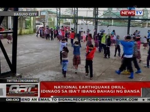QRT: National earthquake drill, idinaos sa iba't ibang bahagi ng bansa