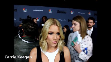 Carrie Keagan of The New Celebrity Apprentice with Arnold Schwarzenegger