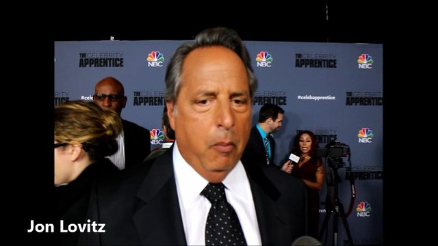 Jon Lovitz of The New Celebrity Apprentice with Arnold Schwarzenegger