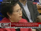 Dating Sen. Miriam Defensor-Santiago, pumanaw na sa edad na 71