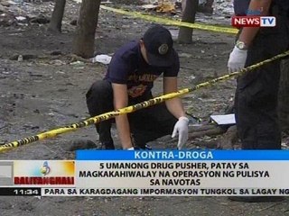 BT: 5 umanong drug pusher, patay sa magkakahiwalay na operasyon ng pulisya sa Navotas