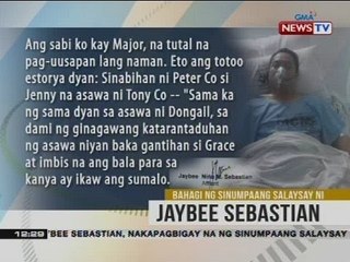 BT: Bahagi ng sinumpaang salaysay ni Jaybee Sebastian