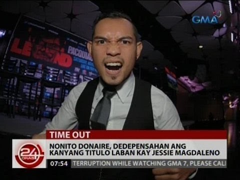 24 Oras: Nonito Donaire, dedepensahan ang kanyang titulo laban kay Jessie Magdaleno