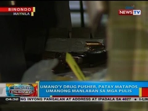 Umano'y drug pusher, patay matapos umanong manlaban sa mga pulis