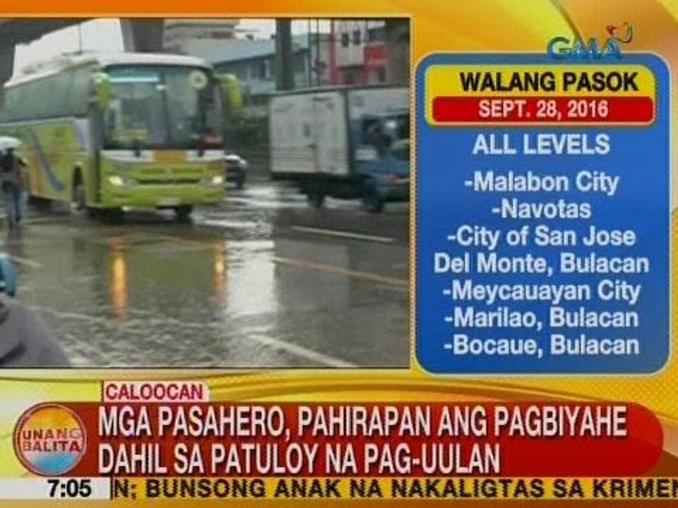 UB: Mga pasahero, pahirapan ang pagbiyahe dahil sa patuloy na pag-ulan sa Caloocan